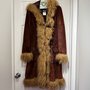 Beautiful vintage D&G suede trenchcoat